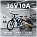 Bicicletta Elettrica 26 Pollici E-bike 250w Batteria Rimovibile 36v Autononomia 25-50km Lcd Q7 - Foto miniatura 4