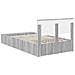 Struttura del letto con lo scaffale Grigio Sonoma 135 x 190 cm - Foto miniatura 9