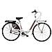 Bici Da Donna Misura 28 Bicicletta Linea Venere Lusso City Bike Senza Cambio 1v Completa Di Accessori Con Luci A Led - 43 Bianco Rosso - Foto miniatura 1