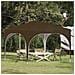 Tenda per feste a pop-up 290 x 290 x 245 cm Tortora - Foto miniatura 2