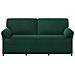 Divano 3-Persone Verde Scuro 198 x 83 x 95 cm Velluto - Foto miniatura 3