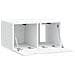Mobile Porta TV da Muro Bianco 59,5 x 41 x 30 cm - Foto miniatura 5