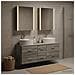 Set di mobili per il bagno 5 pcs Sonoma grigio - Foto miniatura 2