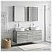 Set di mobili per il bagno 5 pcs Sonoma grigio - Foto miniatura 4