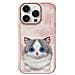 Custodia Per Telefono Rosa In Silicone Con Design Di Gatto Per Iphone 16 Pro Nimmy - Foto miniatura 2