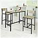 Set Tavolino Bar Con 2 Sgabelli, Arredo Da Giardino, tavolo Da Bar, Ogt03, it - Foto miniatura 1