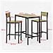 Set Tavolino Bar Con 2 Sgabelli, Arredo Da Giardino, tavolo Da Bar, Ogt03, it - Foto miniatura 2