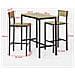 Set Tavolino Bar Con 2 Sgabelli, Arredo Da Giardino, tavolo Da Bar, Ogt03, it - Foto miniatura 5