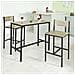 Set Tavolino Bar Con 2 Sgabelli, Arredo Da Giardino, tavolo Da Bar, Ogt03, it - Foto miniatura 7