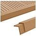 Profili Angolari per Bordi 5 pz in WPC 170 cm Color Teak - Foto miniatura 1