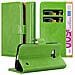 Custodia Compatibile Con Nokia Lumia 550 In Verde Erbe - Coperchio Protettiva Con Chiusura Magnetica, Funzione Stand E Tasca Per Le Carte - Foto miniatura 1