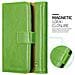 Custodia Compatibile Con Nokia Lumia 550 In Verde Erbe - Coperchio Protettiva Con Chiusura Magnetica, Funzione Stand E Tasca Per Le Carte - Foto miniatura 5