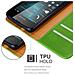 Custodia Compatibile Con Nokia Lumia 550 In Verde Erbe - Coperchio Protettiva Con Chiusura Magnetica, Funzione Stand E Tasca Per Le Carte - Foto miniatura 6