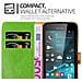 Custodia Compatibile Con Nokia Lumia 550 In Verde Erbe - Coperchio Protettiva Con Chiusura Magnetica, Funzione Stand E Tasca Per Le Carte - Foto miniatura 8