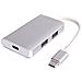 Premiumcord Hub Usb C2 Usb 3.0 + Porta Ricarica Pdalloggiamento In Alluminio5 Gbpssuperspeed ? ? usb 3.1 Tipo Ccolore Argentolunghezza 25 Centimetri - Foto miniatura 1