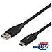 Cavo Da Usb-a A Usb-c, 1m, 3a, Usb 2.0, Nero - Foto miniatura 4