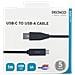 Cavo Da Usb-a A Usb-c, 1m, 3a, Usb 2.0, Nero - Foto miniatura 2