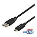 Cavo Da Usb-a A Usb-c, 1m, 3a, Usb 2.0, Nero - Foto miniatura 1