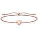 Bracciale In Argento Sterling 925, Con Cuore, Lunghezza 13-20 Cm - Foto miniatura 1