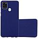 Custodia Compatibile Con Samsung Galaxy A21s In Frost Blu Scuro - Coperchio Protettivo In Silicone Tpu Flessibile - Foto miniatura 1