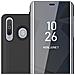 Custodia Compatibile Con Samsung Galaxy A8s In Tormalina Nera - Clear View Specchio Coperchio Protettivo Con Funzione Di Supporto Protezione A 360 Gradi - Foto miniatura 1