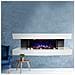 Camino moderno Paula Grande bianco camino elettrico ElectricSun, con effetto sonoro, 10 colori, con l’app, L150xH46x31cm - Foto miniatura 1
