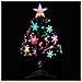 Albero di Natale con Fiocchi di Neve LED Nero 64cm Fibra Ottica - Foto miniatura 3