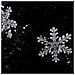 Albero di Natale con Fiocchi di Neve LED Nero 64cm Fibra Ottica - Foto miniatura 4
