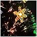 Albero di Natale con Fiocchi di Neve LED Nero 64cm Fibra Ottica - Foto miniatura 5