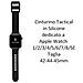 Cinturino 794 Originale Silicone Per Apple Watch 1-2-3-4-5-6-7-8-se 42 44 45mm Black - Foto miniatura 2