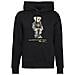 Felpa Uomo Nera Con Cappuccio Nera Lunar New Year Polo Bear Hoodie Sweatshirt Felpa Polo Con Orsetto Cappuccio E Tasche Tg S - Foto miniatura 1