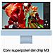 iMac Display Retina 24" 4,5K Chip M3 CPU 8 core GPU 10-core Ram 8GB SSD 256 Colore Blu - Foto miniatura 3
