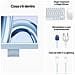 iMac Display Retina 24" 4,5K Chip M3 CPU 8 core GPU 10-core Ram 8GB SSD 256 Colore Blu - Foto miniatura 5