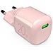 PUFCMTCUSBC20WGROSE Caricabatterie per dispositivi mobili Smartphone, Tablet Rosa AC Carica wireless Ricarica rapida Interno - Foto miniatura 1