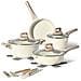 12 Set Di Pentole E Padelle A Induzione - Set Di Pentole E Padelle Con Coperchio Per Tutte Le Fonti Di Calore - Casseruola 24 Cm - Padella 24 Cm - Padella Wok 24 Cm - Pentola 16 Cm - Coperchio In Vetro - Set Di Pentole Antiaderenti - Pentole Senza Pfas - Foto miniatura 1