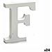 Lettera F Legno Bianco (2 X 16 X 14,5 Cm) (24 Unità) - Foto miniatura 1