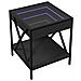 Comodino Con Led Infinity Nero 40x40x49 Cm - Foto miniatura 3