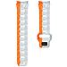 Cinturino Sportivo In Silicone Per Samsung Galaxy Watch6/5/4 - Grigio Arancione - Foto miniatura 4
