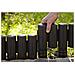 Bordura Palisade Staccionata In Resina Finitura Legno Per Aiuole E Giardino Cacao Lunghezza 2,4mt Altezza 25cm - Foto miniatura 1
