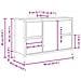 Mobile Lavabo con Cassetti Grigio Sonoma 90x34,5x60 cm - Foto miniatura 2