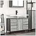 Mobile Lavabo con Cassetti Grigio Sonoma 90x34,5x60 cm - Foto miniatura 1