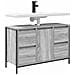 Mobile Lavabo con Cassetti Grigio Sonoma 90x34,5x60 cm - Foto miniatura 9