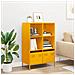 Credenza Giallo Senape 68x39x103,5 Cm In Acciaio - Foto miniatura 3