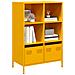 Credenza Giallo Senape 68x39x103,5 Cm In Acciaio - Foto miniatura 1