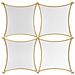 Specchio Con Cornice Mf497 - Oro - Metallo - 68x3,5x68 Cm - Foto miniatura 1