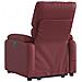 Lusso Casadino -  Poltrona Alzapersona Reclinabile Rosso Vino In Similpelle - Foto miniatura 4