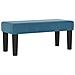Letto con Rete a Molle con Materasso e Panchina Blu Scuro 90x200 cm Velluto - Foto miniatura 6