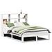 Letto Libreria senza Materasso Bianco 160x200 cm Legno di Pino - Foto miniatura 1