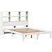 Letto Libreria senza Materasso Bianco 160x200 cm Legno di Pino - Foto miniatura 3