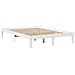 Letto Libreria senza Materasso Bianco 160x200 cm Legno di Pino - Foto miniatura 5